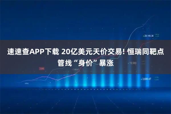 速速查APP下载 20亿美元天价交易! 恒瑞同靶点管线“身价”暴涨