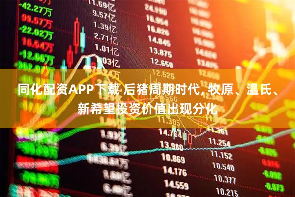 同化配资APP下载 后猪周期时代, 牧原、温氏、新希望投资价值出现分化